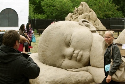 リトアニアで砂の彫刻祭