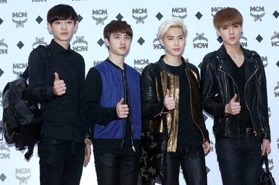 EXO、独レザーブランドMCMのイベントに登場 ソウル