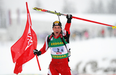 オーストリア 男子リレーで優勝、バイアスロンW杯