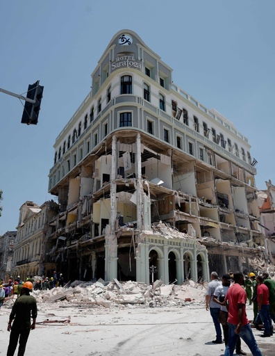 キューバ首都でホテル爆発 9人死亡 ガス漏れか