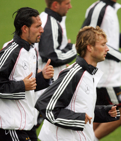 ＜サッカー 欧州選手権2008・予選＞ドイツ代表 サンマリノ戦に向け調整