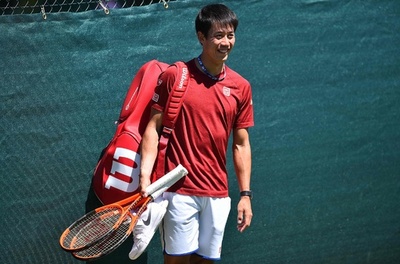 錦織圭が前日練習、ウィンブルドン初戦はチェッキナートと対戦