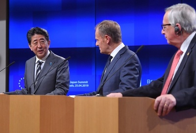 安倍首相、「合意なき離脱」回避の必要性強調