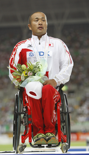 副島 男子1500メートル車椅子競技で2位入賞