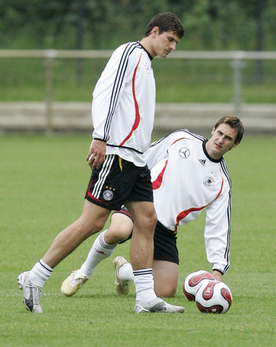 ＜サッカー 欧州選手権2008・予選＞ドイツ代表 スロバキア戦に向け練習