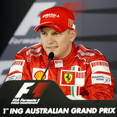 ＜07 F1・第1戦 オーストラリアGP＞予選終了後の会見に臨むライコネン - オーストラリア