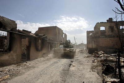 グルジア、ロシア軍当局の発表を否定 撤退確認できず