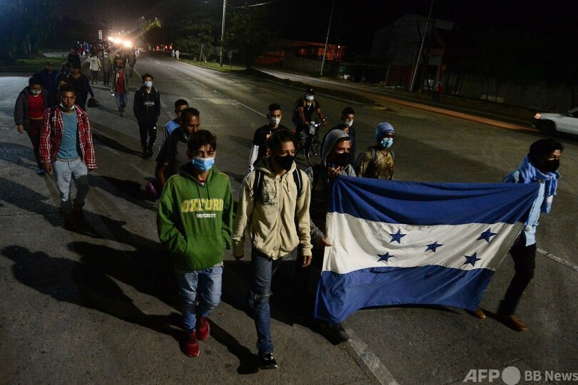 バイデン次期政権に期待、米目指す新キャラバン ホンジュラス