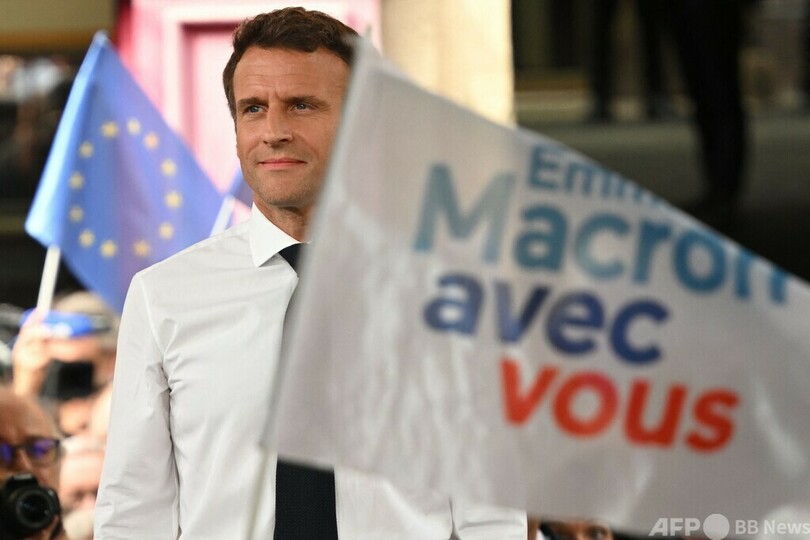 マクロン、ルペン両氏が最後の訴え 仏大統領選、24日に決選投票