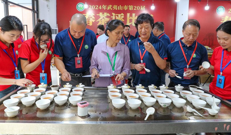中国・武夷山市で春茶コンテスト