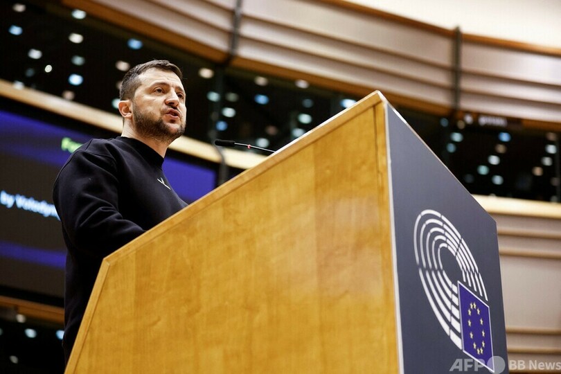 「反欧勢力の攻撃から防御」 ゼレンスキー氏がEU首脳会議で演説