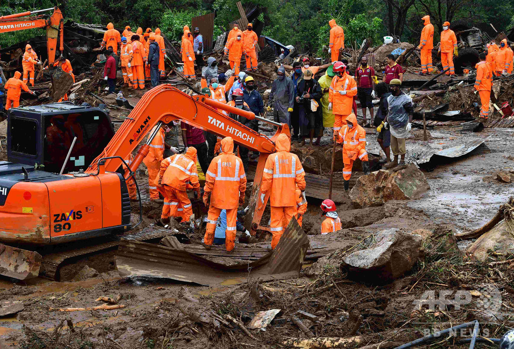 モンスーン豪雨で土砂崩れ、農園労働者43人死亡 インド モンスーン豪雨で土砂崩れ、農園労働者43人死亡 インド