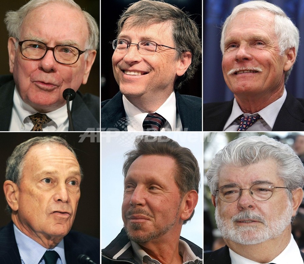 米資産家40人 財産の半分寄付 を約束 ゲイツ氏ら提唱のキャンペーン 写真1枚 国際ニュース Afpbb News