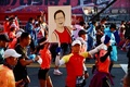 上海国際マラソンに出場するランナーたち（2020年11月29日撮影）。(c)STR / AFP