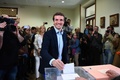 スペインで実施された総選挙で投票する国民党のパブロ・カサド党首（2019年4月28日撮影）。(c)GABRIEL BOUYS / AFP