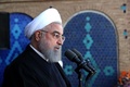 イラン中部ヤズドで演説するハッサン・ロウハニ大統領。イラン大統領府提供（2019年11月10日提供）。(c)Photo by HO / Iranian Presidency / AFP