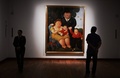 コロンビア・ボゴタのボテロ美術館に展示された同国出身の芸術家、フェルナンド・ボテロ氏の作品（2023年9月15日撮影）。(c)Juan BARRETO / AFP