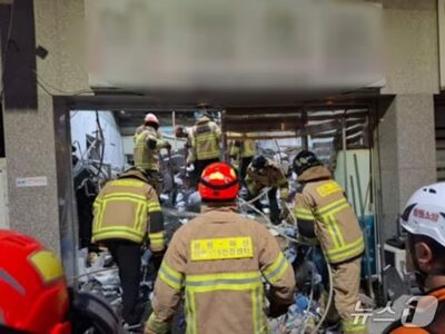 韓国・店舗兼住宅で2階床が崩落…1人死亡・3人軽傷