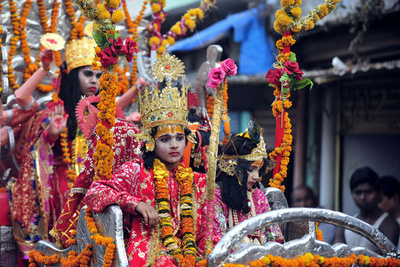 ヒンズー教ラーマ神の誕生祭、インド