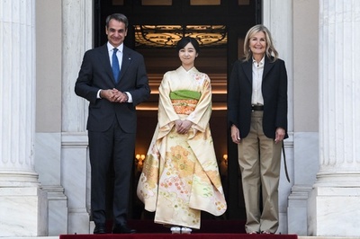 佳子さま、ギリシャ首相夫妻と懇談
