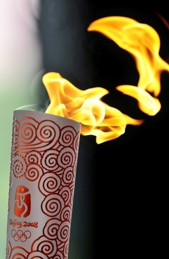 韓国ソウルで聖火リレー、警備は厳戒態勢