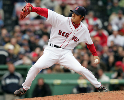 ＜07MLB＞岡島 打者二人を完璧抑える - 米国