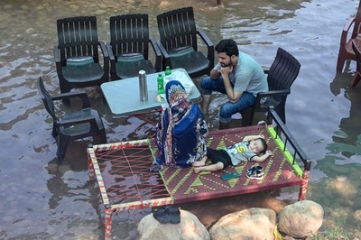 【今日の1枚】水辺が快適リビングルームに パキスタン