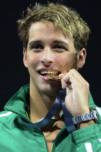 レクローが男子バタフライで2種目制覇、第15回世界水泳