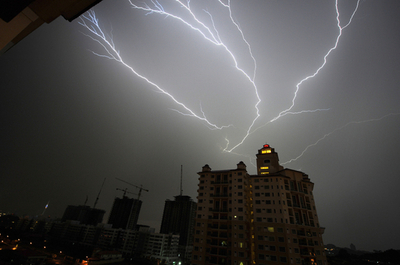 マレーシアを襲った稲妻