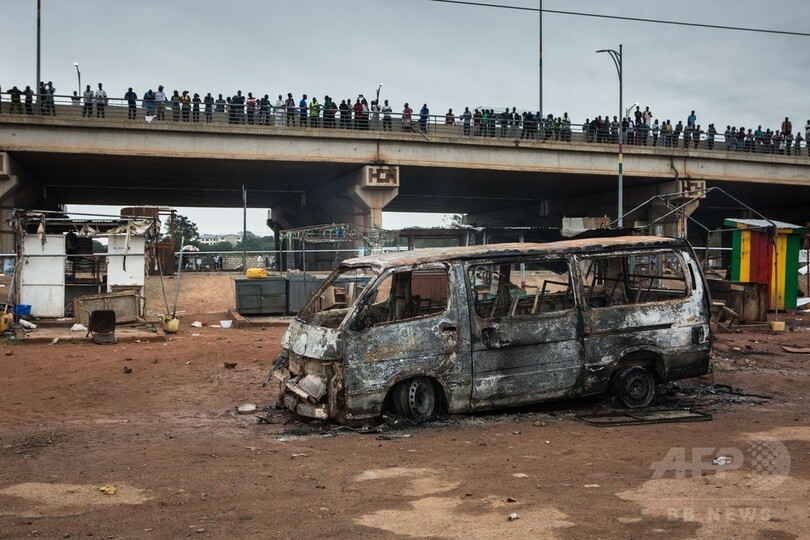 タンクローリー火災で2つの給油所巻き込む大爆発、7人死亡 ガーナ