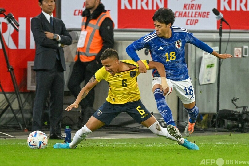 日本はエクアドルと無得点ドロー サッカー国際親善試合