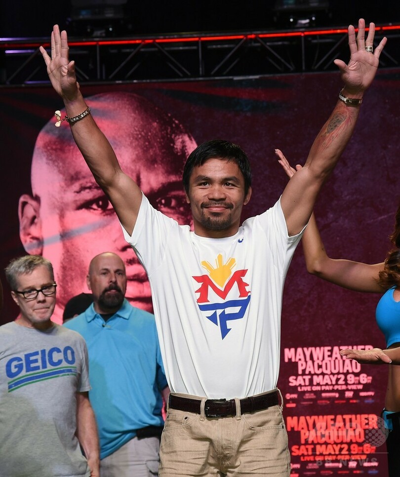 パッキャオ、メイウェザー優位の見方に「闘志がみなぎる」