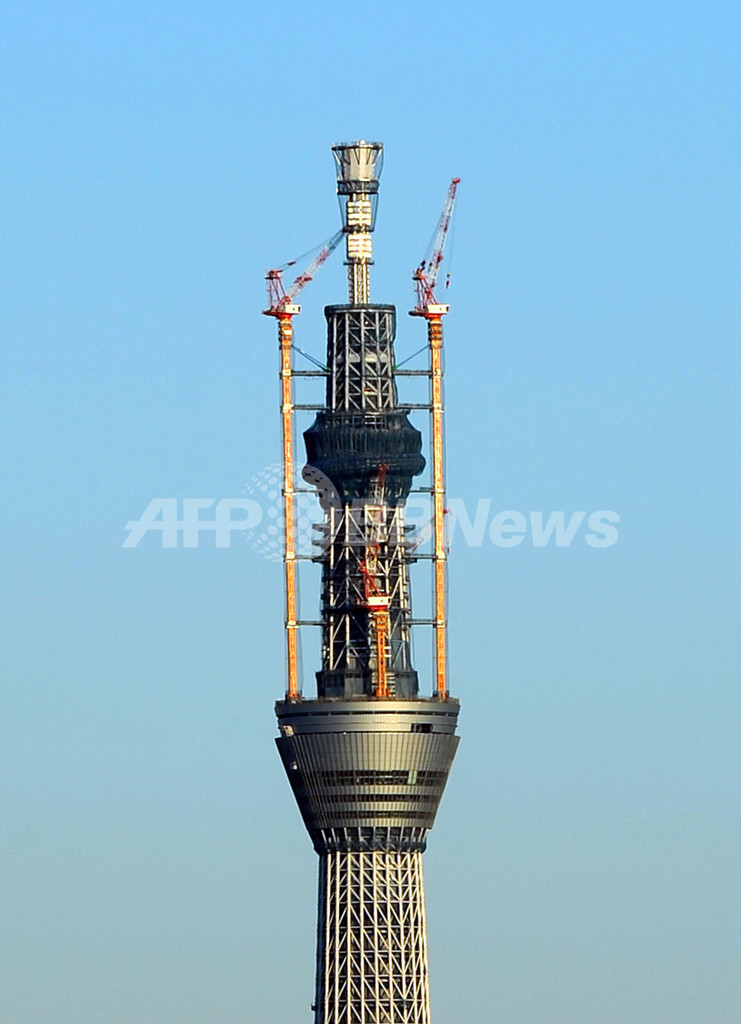 東京スカイツリー 世界で3番目の高さに 写真2枚 国際ニュース Afpbb News