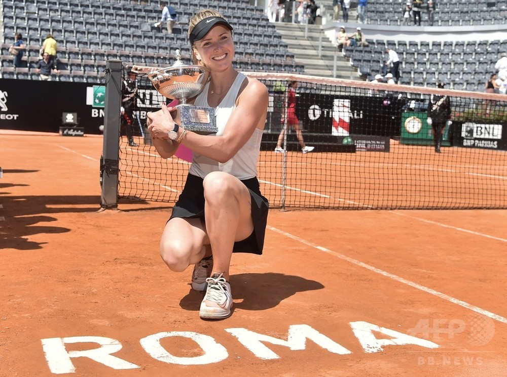 スビトリーナがイタリア国際連覇 女王ハレプは全仏前に負傷か 写真10枚 国際ニュース Afpbb News