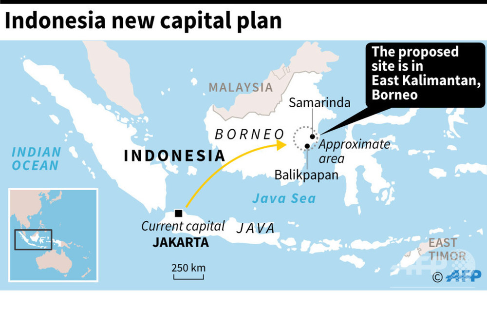 インドネシア 新首都にカリマンタン島の東端を選定 写真6枚 国際ニュース Afpbb News