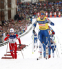 競技に臨むビルピ・クイトゥネン（右）。(c)AFP/BJOERN SIGURDSOEN