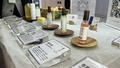 中国北京国家会議センターにおいて、日本ブランドのネオナチュラ（Neo NATURA）が展示した無添加オーガニックスキンケア製品（2023年2月22日撮影）。(c)CNS/鄧力垚