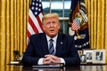 米首都ワシントンのホワイトハウス大統領執務室で、国民に向けた演説を行うドナルド・トランプ米大統領（2020年3月11日撮影）。(c)Doug Mills / POOL / AFP 