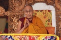 インド北部レーで法話を行うチベット仏教の最高指導者ダライ・ラマ14世（2022年7月28日撮影）。(c)Mohd Arhaan ARCHER / AFP