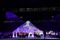 東京スタジアムで行われたラグビーW杯日本大会開会式の様子（2019年9月20日撮影）。(c)CHARLY TRIBALLEAU / AFP