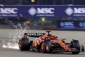 24F1開幕戦バーレーンGP予選に臨むフェラーリのシャルル・ルクレール（2024年3月1日撮影）。(c)Giuseppe CACACE/ AFP