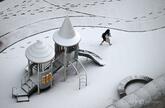 韓国ソウル近郊で積雪