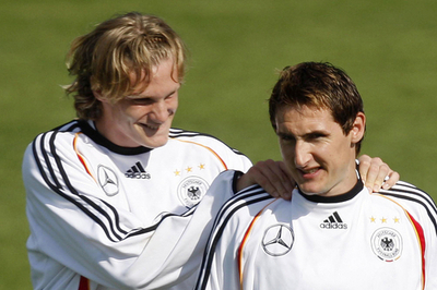 ＜サッカー 欧州選手権2008・予選＞ドイツ代表 サンマリノ戦に向けて調整