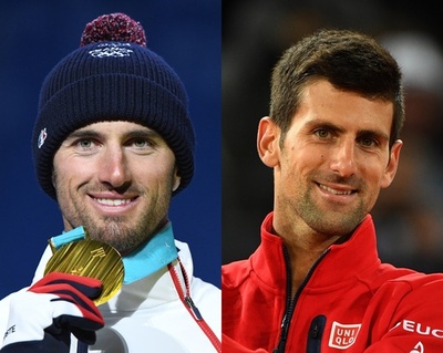 ジョコビッチ、そっくりさんの平昌スノボ王者を全仏に招待