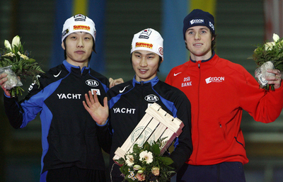 イ・カンソク W杯・男子500メートルで3連勝