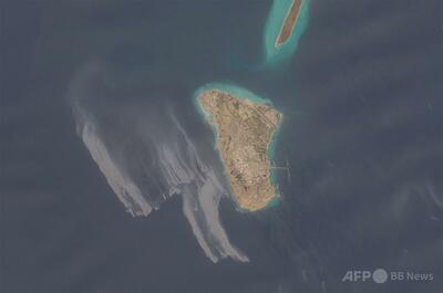 カーグ島沖で石油流出か 9日の衛星画像では範囲「縮小」 環境団体