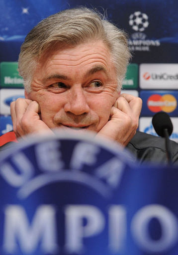 アンチェロッティ監督、「自分たちのサッカーをするだけ」 欧州CL