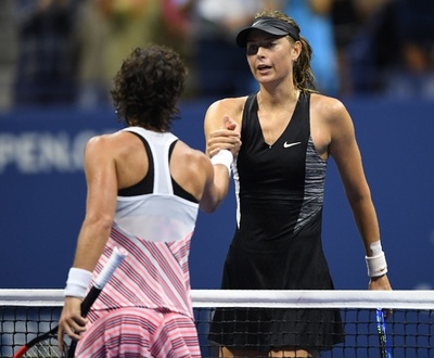 シャラポワが4回戦敗退、全米ナイトセッションの無敗記録途絶える