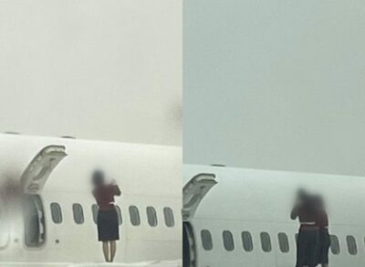 韓国・飛行機の翼に立ってポーズ、LCC乗務員の行動が炎上…「不適切な行動」謝罪