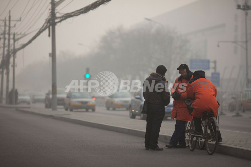 北京市内の大気汚染が危険水準、市と米大使館の測定値に大きな差